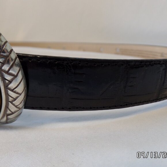 Brighton Women's Greco-Roman Leather Belt Museum Collection S21003 Beautiful Blk - Picture 4 of 16